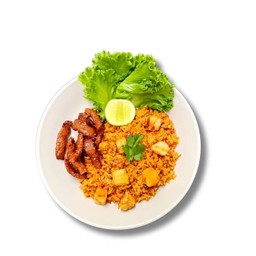 • Chilli Paste Fried Rice (ข้าวผัดน้ำพริกกากหมู)