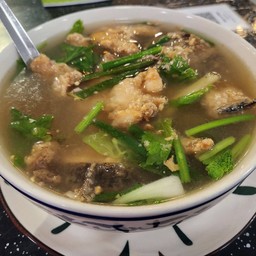 ปลาช่อนทอดต้มเผือก