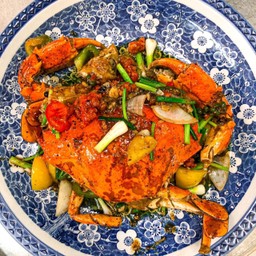 ปูเนื้อผัดพริกไทยดำ