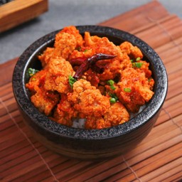 ข้าวหน้าไก่ทอดสไปซี่