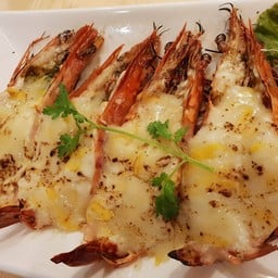 กุ้งลายเสือย่างชีส