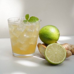 D_ Lime Honey Soda With Ginger Jelly