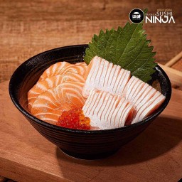 ข้าวหน้าแซลมอน