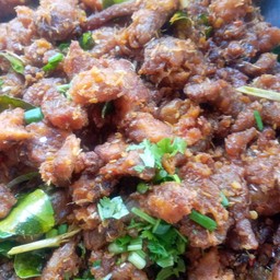 คั่วแห้งหมู