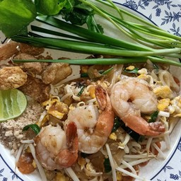 ผัดไทยกุ้งสด