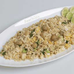 ข้าวผัดปลาเค็ม (ใหญ่) (ใส่กุ้ง)