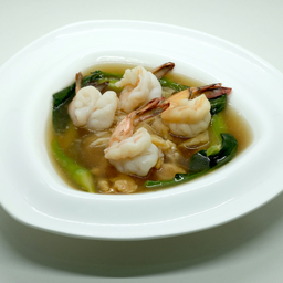 (L)ก๋วยเตี๋ยวราดหน้ากุ้ง