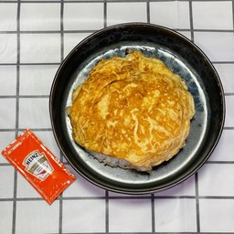 ข้าวไข่เจียว ((ไข่ 2 ฟอง))