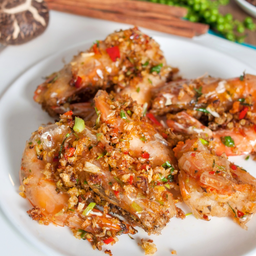 (L)กุ้งผัดพริกเกลือ