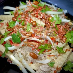 ยำวุ้นเส้นโบราณ (หมูสับ,หมูยอ)