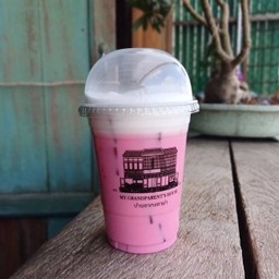 นมชมพู เย็น (Ic sweetened Milk)