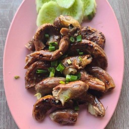 ไส้อ่อนหมูย่าง