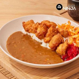 ข้าวแกงกะหรี่ไก่ทอด