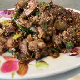 ก้อยคั่วขม(เนื้อ)