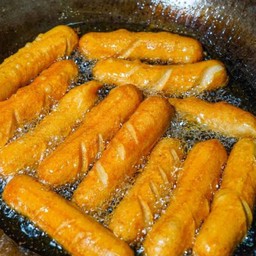 ไส้กรอกชีสทอด