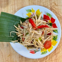 ตำกุ้งขาว (ดิบ-สุก)
