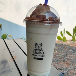 นมหมีปั่นภูเขาไฟ(โอวัลติน)