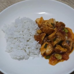 ไก่ผัดซอสฉ่ำๆ