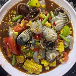 เหลาหอยแครงกุ้งสด