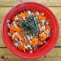 177 ข้าวแซลมอนสดมาโยไข่กุ้ง