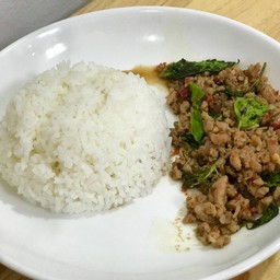 ข้าวกระเพราหมูสับ