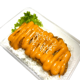 ข้าวไก่กรอบสไปรซี่มาโย