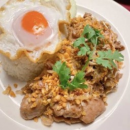 ข้าวราดหมูกระเทียม