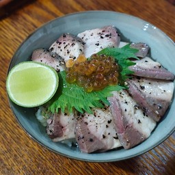 179 ข้าวหน้าปลาฮามาจิย่างเกลือ