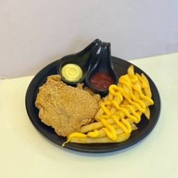 ไก่ทอดดั้งเดิม + เฟรนช์ฟรายส์ราดชีส