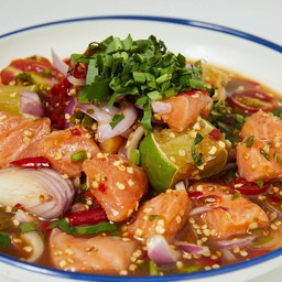 ยำปลาร้าแซลมอน