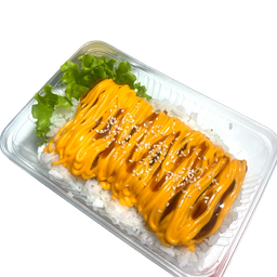 ข้าวไก่กรอบเกาหลี+ชีส