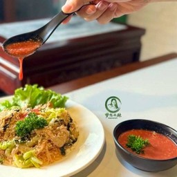 สุกี้ผัดแห้ง ซอสอาม่งเต้าหู้ยี้