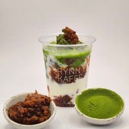 Matcha Red Beans Latte