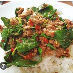 กระเพราหมูสับ