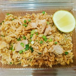 ข้าว+ผัดไข่หมูชิ้น