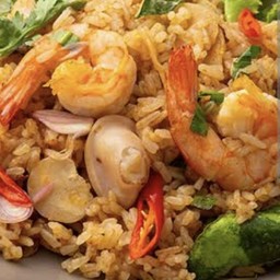 [อร่อยซ่ากับโค้ก] ข้าวผัดต้มยำ +  โค้ก ออริจินัล (ขวด)