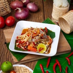 แซ่บนัวมีปลาร้าต่อนฉีกกินกับข้าวอร่อยฟินนน