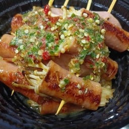 แฮมไก่ย่างเนยซีฟู๊ด ของทานเล่นหลากหลาย ฮาลาล 🍢💐