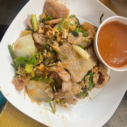 สุกี้แห้งหมูนุ่ม