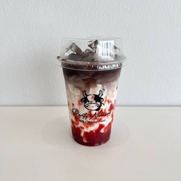 สตรอเบอรี่-โกโก้นมสด (เย็น)