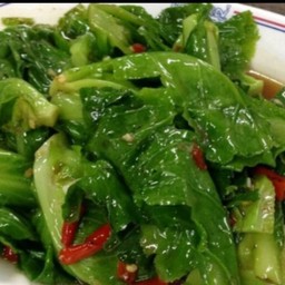 ผัดแขนงราดข้าว(เพิ่มเนื้อสัตว์เลือกด้านในเมนูนะคะ)