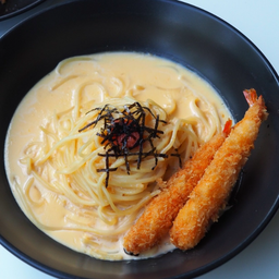 สปาเก็ตตี้ครีมไข่ปลาเมนไทโกะ