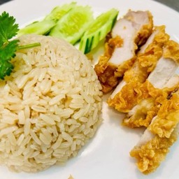 ข้าวมันไก่ทอด