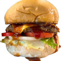 เบอร์เกอร์เนื้อวัว ซอสบาร์บีคิว