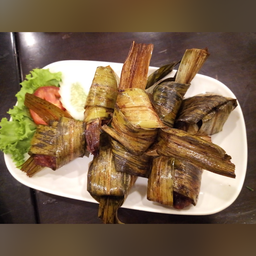 Chicken Wrapped In Pandanus Leaf