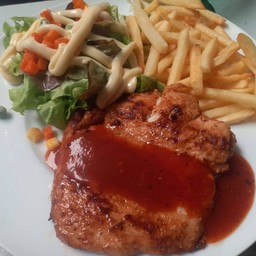 สเต็กไก่BBQ