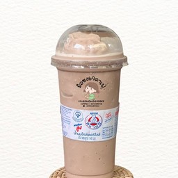 นมหมีโอวัลตินปั่น