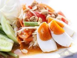 ส้มตำไทย ไข่เค็ม