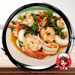 ผัดฉ่าทะเลรวม(เป็นกับข้าว)