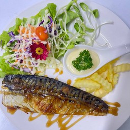 สเต็กปลาซาบะย่าง